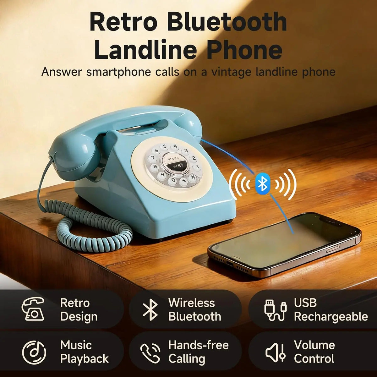 RetroRing™ Retro
Bluetooth Full Landline